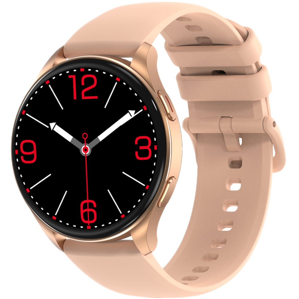 Ceas smartwatch Blackview X20, 1.43-inch AMOLED, Heart Rate & Oxygen Monitor, Microfon pentru Apeluri, Aplicatie Android / iOS, Gold [4]