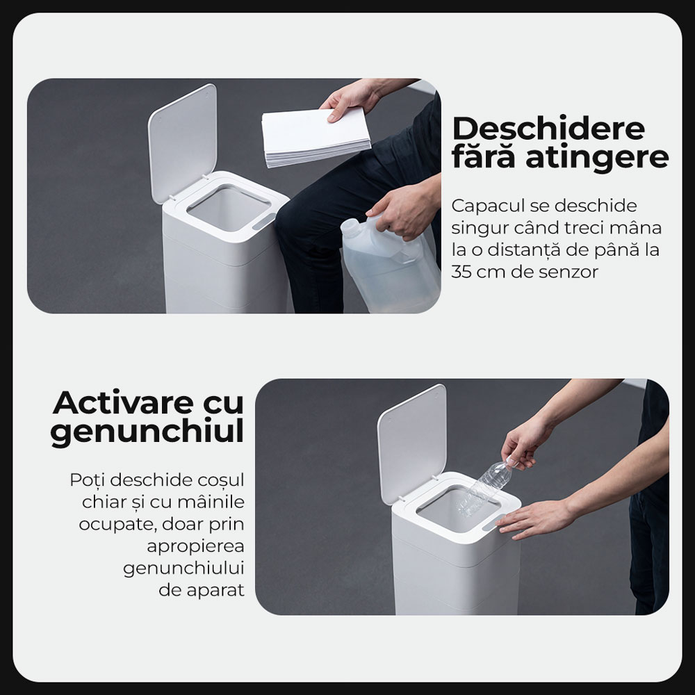 Resigilat cos de gunoi inteligent iHunt Easy Trash Can V2 - 30L [4]