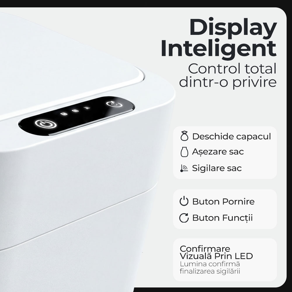 Resigilat cos de gunoi inteligent iHunt Easy Trash Can V2 - 30L [6]