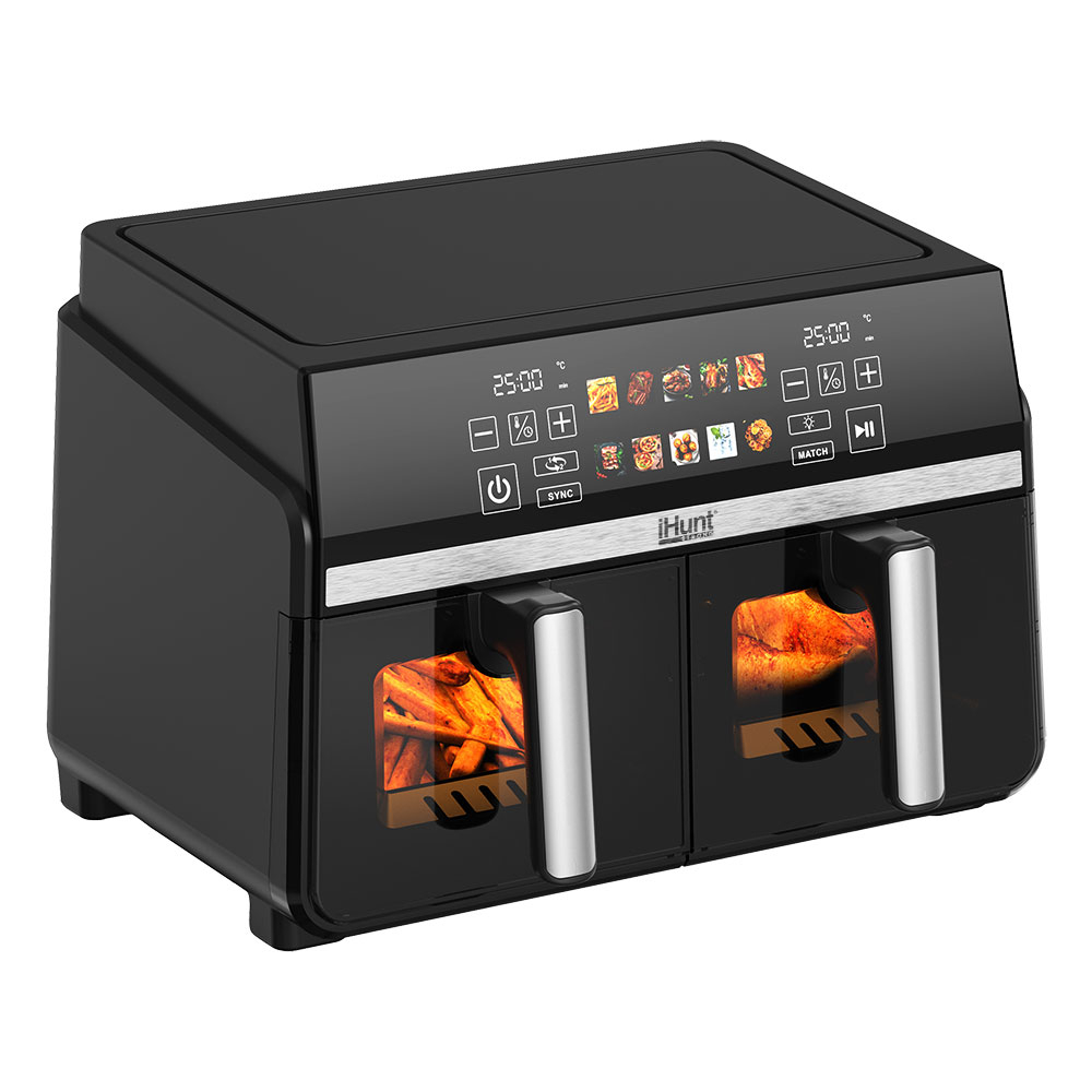 Friteuza cu aer cald iHunt Bro Dual Air Fryer 10L [2]
