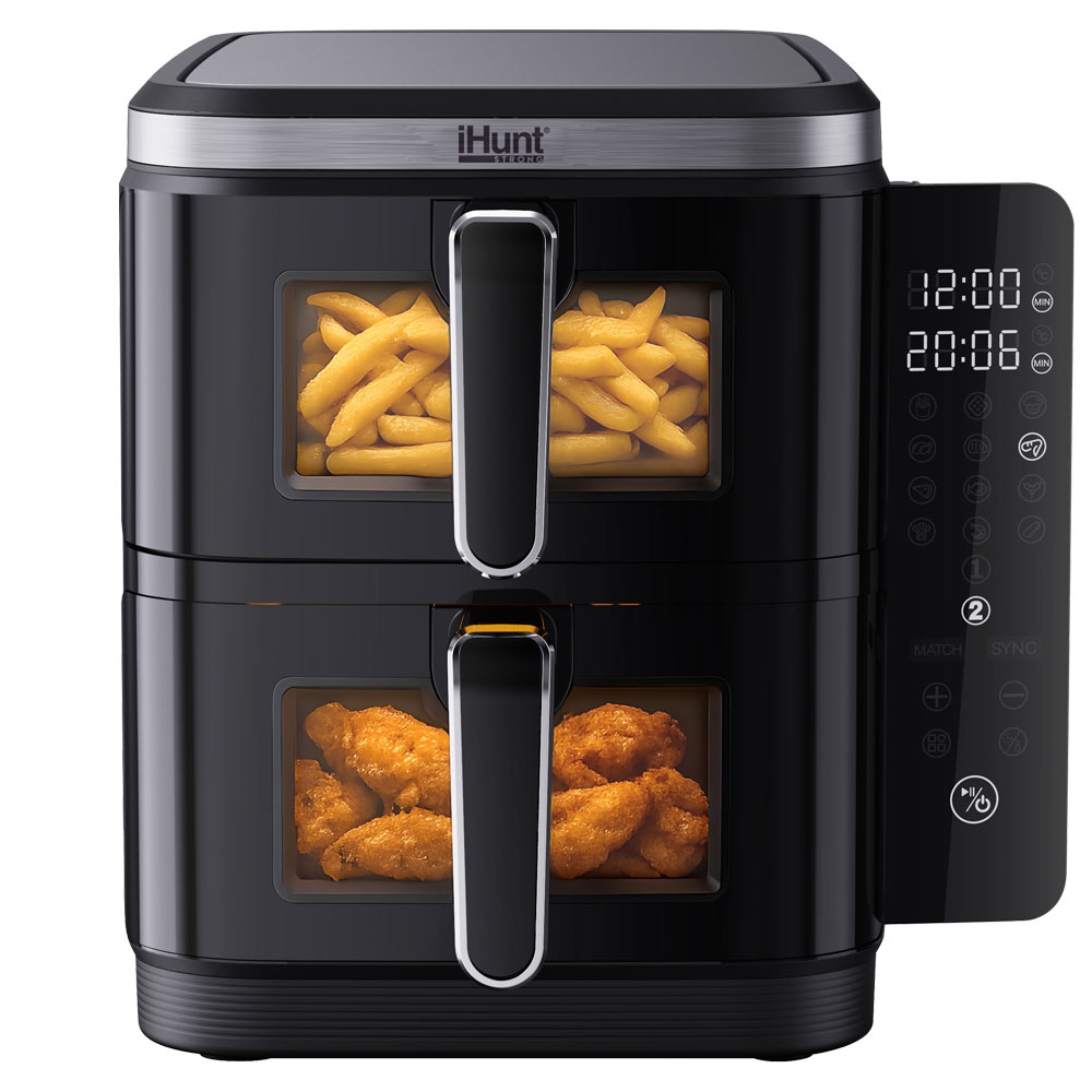 Friteuza cu aer cald iHunt Bro Air Fryer 11L Dual Stack [11]