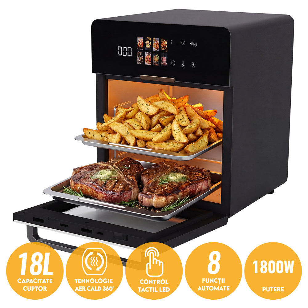 Friteuza cu aer cald iHunt Bro Air Fryer Oven 18L [2]