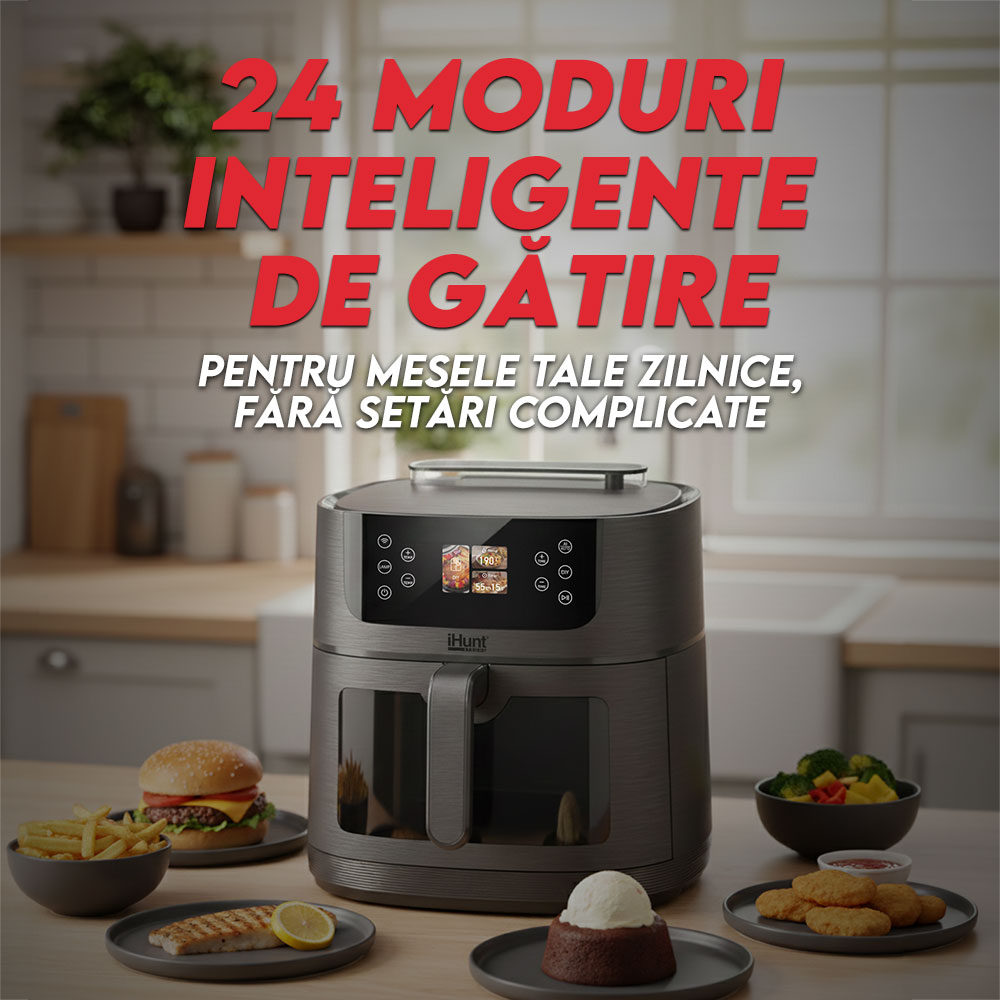 Resigilat Friteuza cu aer cald si rotisor iHunt Bro Air Fryer AI Steam [9]