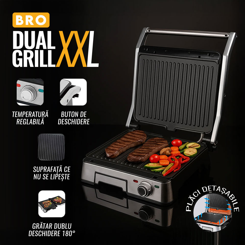 Gratar electric iHunt Bro Dual Grill XXL [2]
