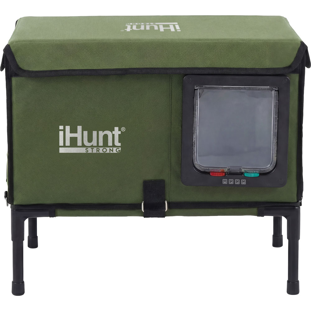 Casuta pisici exterioara iHunt Kitty Warm House, Incalzire 25W, Racire Pasiva, Material Oxford Impermeabil, Sistem Anti-Intruși, Izolație 6 Straturi, 4 Anotimpuri [2]