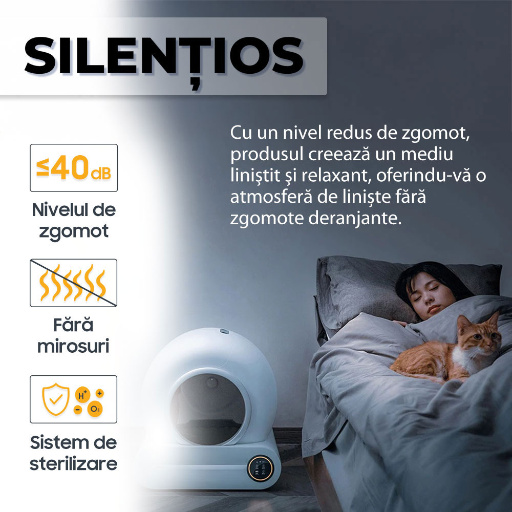 Litiera Automata iHunt Smart Cat Litter V1, pentru pisici [10]