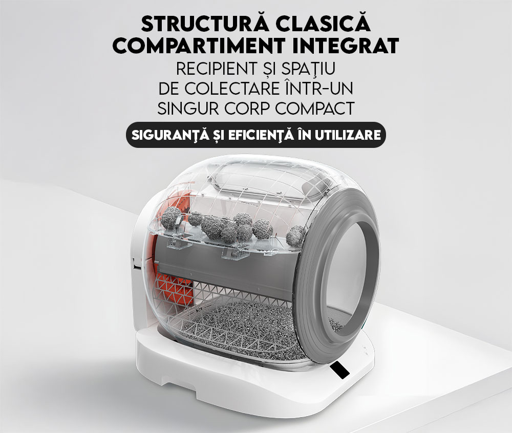 Litiera Automata iHunt Smart Cat Litter V5 cu Spray Deodorizare, Wi-Fi, Senzori, Aplicatie Smart [8]