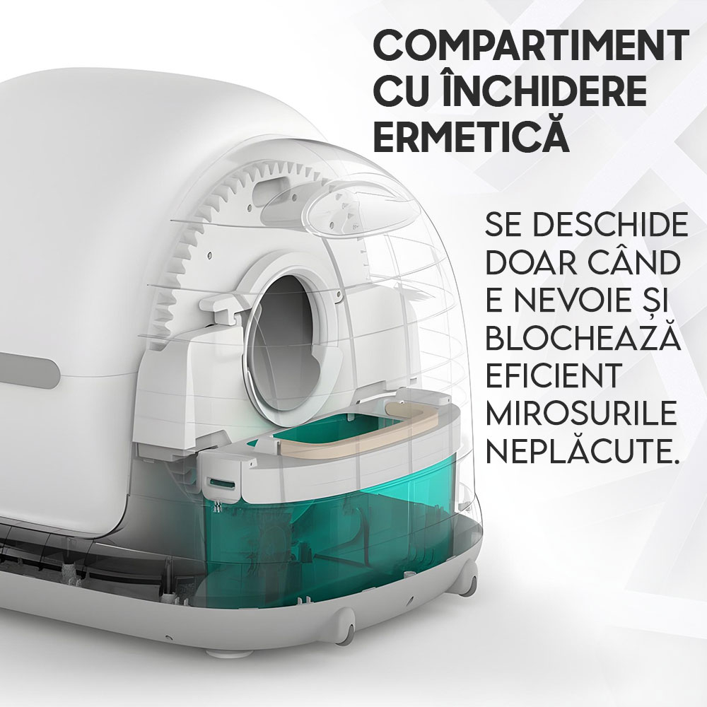 Litiera Automata iHunt Smart Cat Litter V7 Camera, Wi-Fi, Senzori, Camera video, Aplicatie Smart [7]