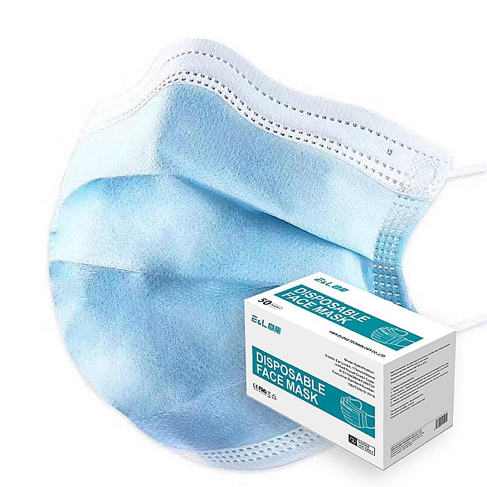 Set Masti Faciale, cu elastic, 3 straturi, unica folosinta, 50buc/cutie [1]