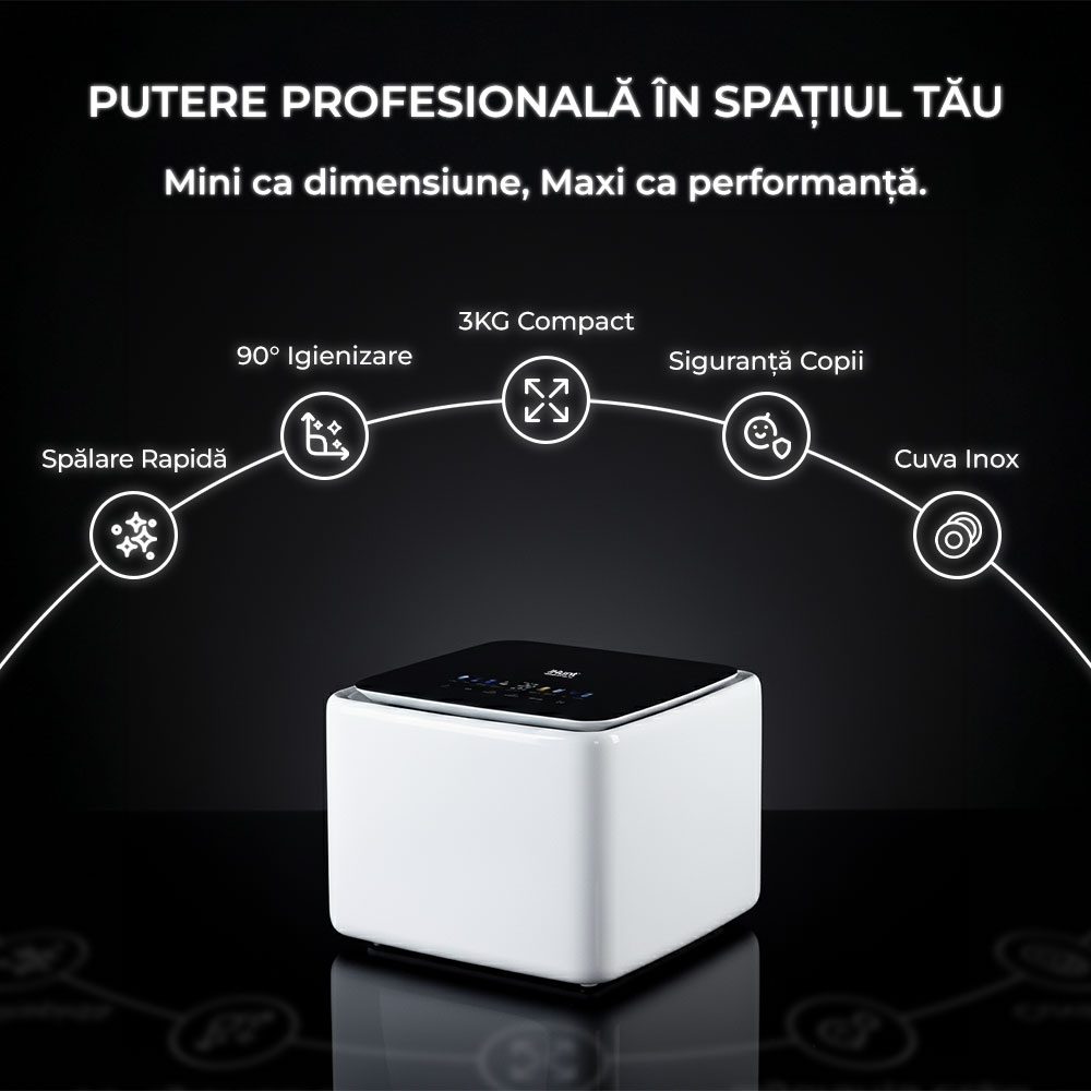 Resigilat Masina de spalat rufe automata iHunt Bro Wash Compact Profesional [2]