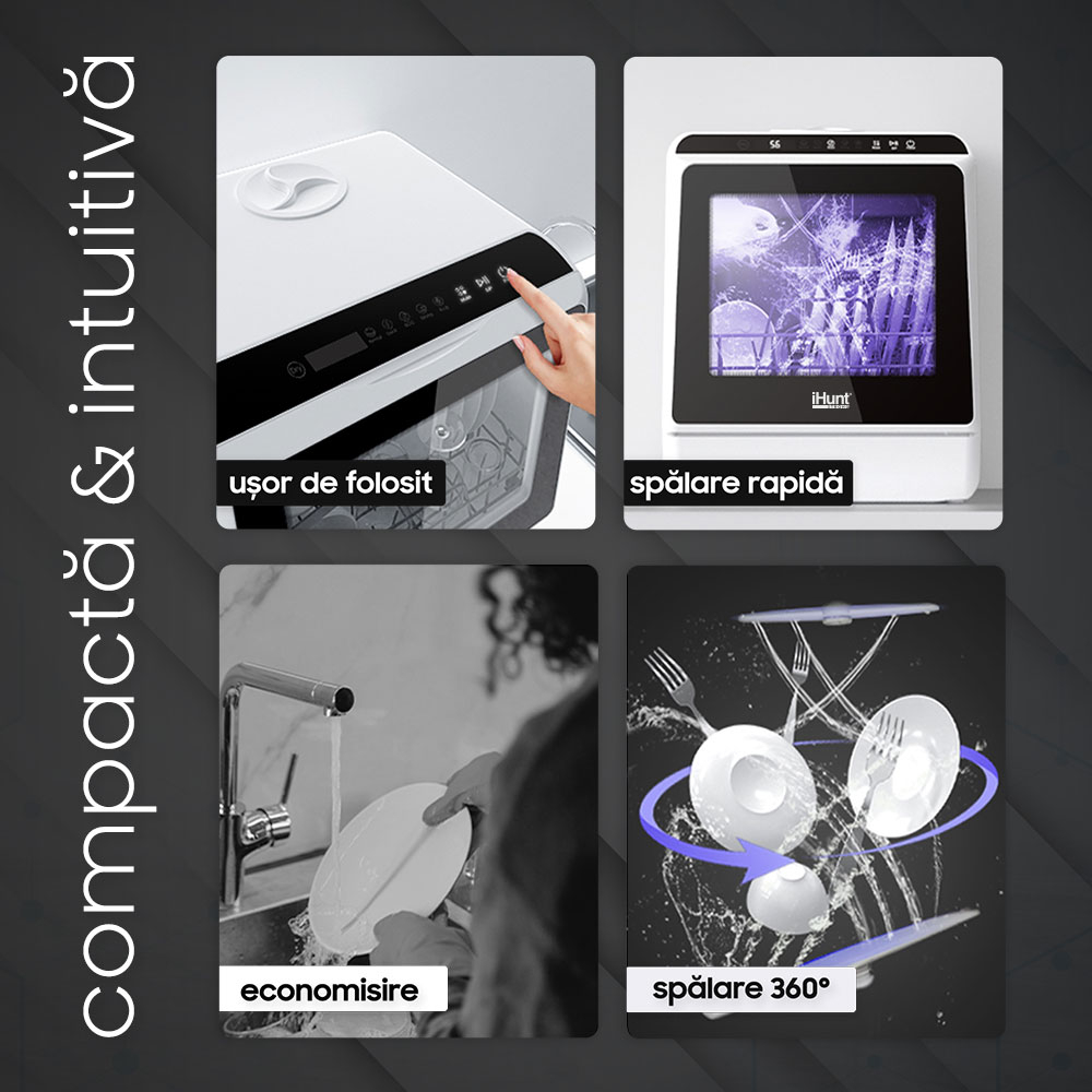 Masina de spalat vase compacta iHunt Bro Dishwasher [5]