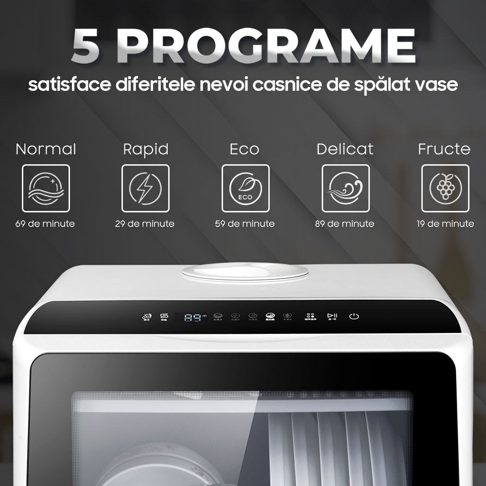 Masina de spalat vase compacta iHunt Bro Dishwasher [6]