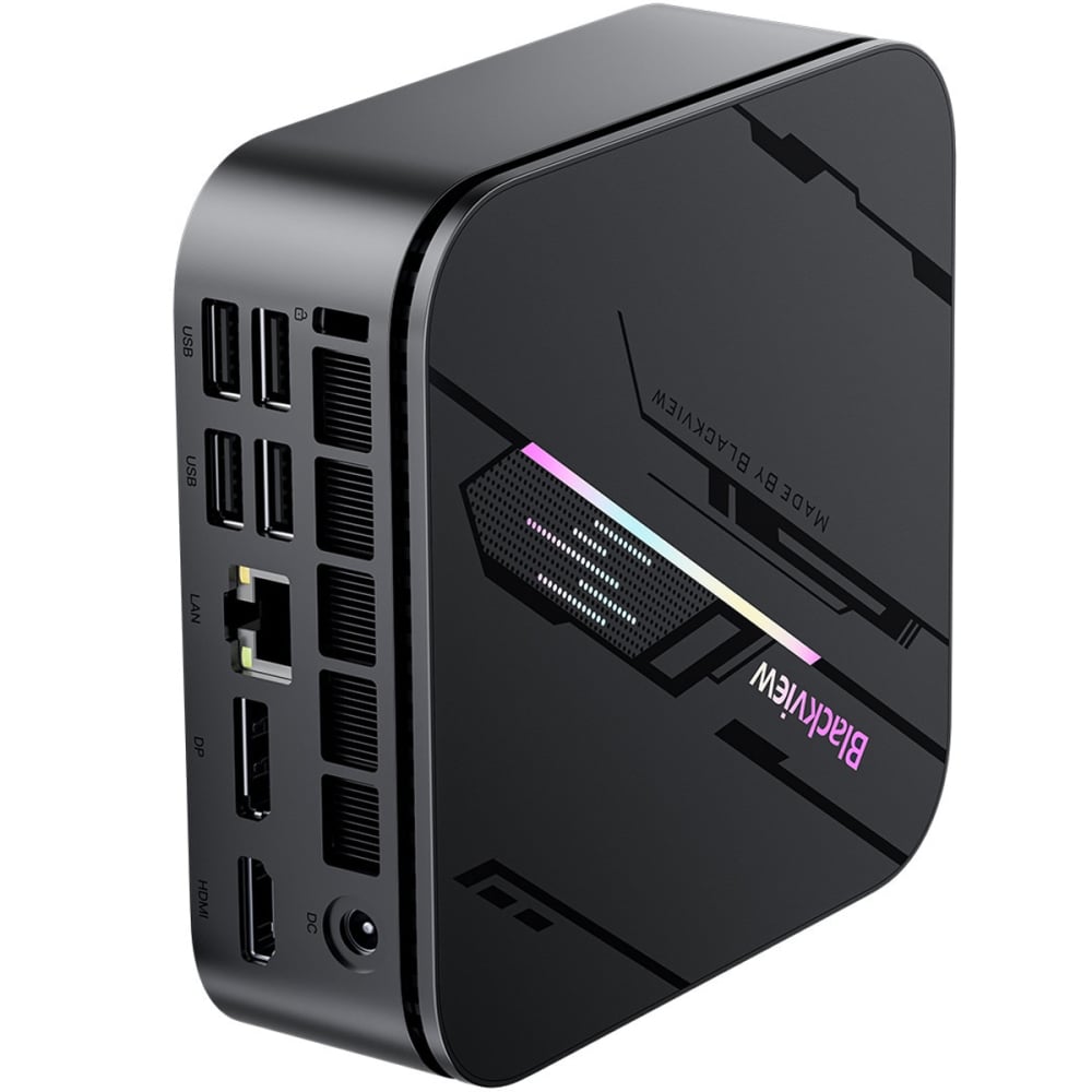 Mini PC Blackview MP100 Pro, Intel i9 12900HK, 16GB RAM / 1TB, Windows 11 Pro, WiFi, HDMI / DP1.4, Bluetooth 5.2, 8x USB-A 3.1, USB-C, RGB Light [2]