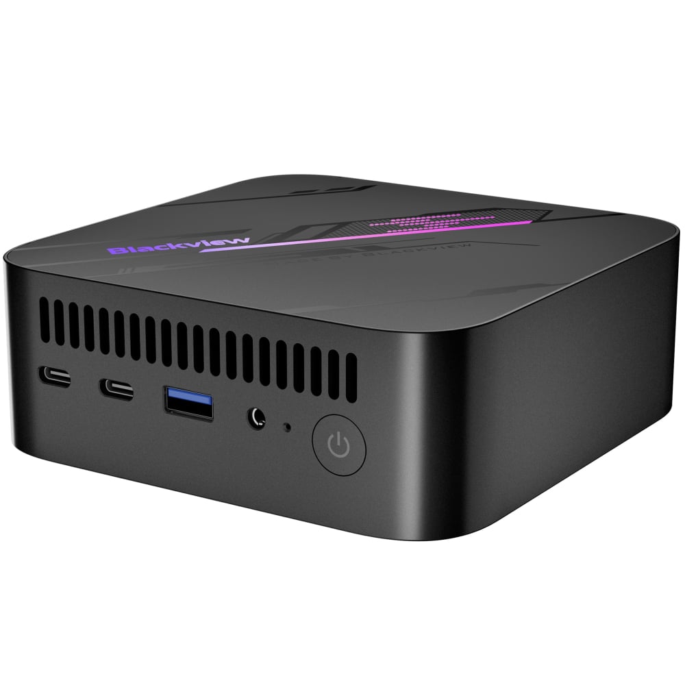 Mini PC Blackview MP100 Pro, Intel i3 1215U, 16GB RAM / 512GB, Windows 11 Pro, WiFi, HDMI / DP1.4, Bluetooth 5.2, 6x USB-A 3.1, 2x USB-C, RGB Light [3]