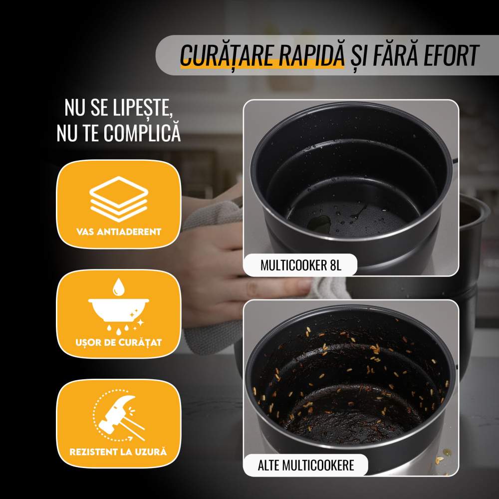 Oala electrica sub presiune iHunt Bro Multicooker 8L Ultra [6]