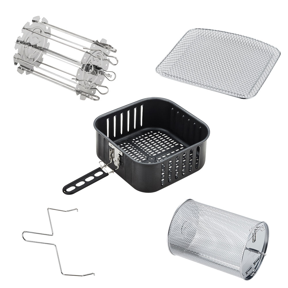 Pachet accesorii pentru friteuza cu aer cald si rotisor iHunt Bro Air Fryer 12L Rotary [1]