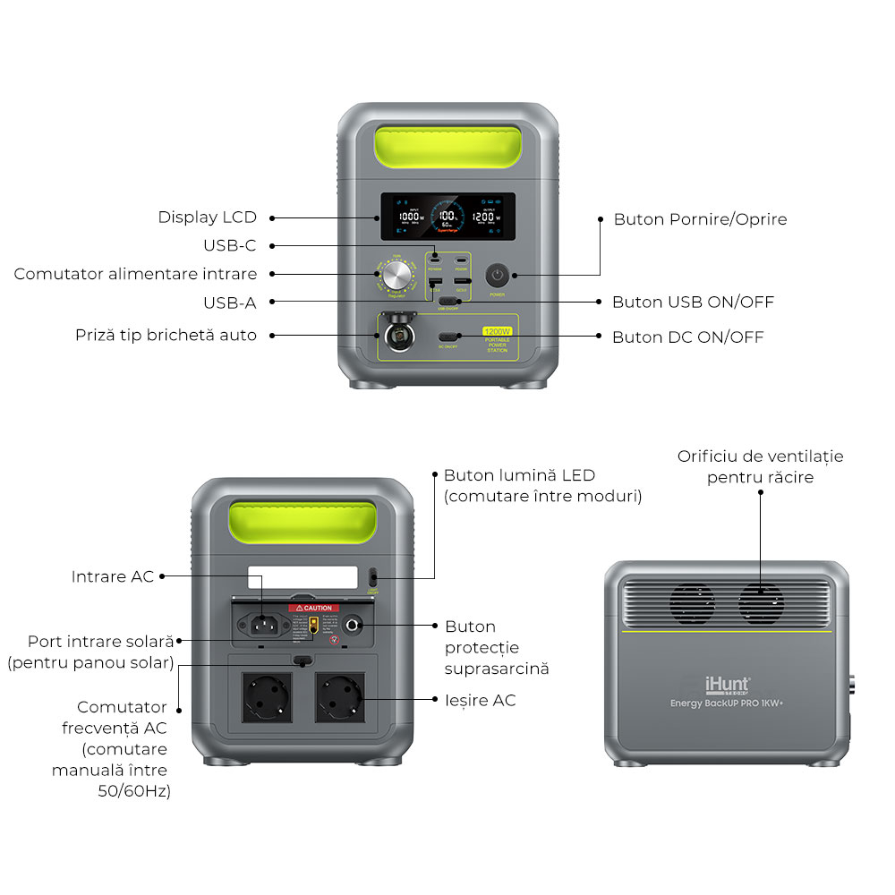 Power Station iHunt Energy BackUP PRO 1kW+ [8]