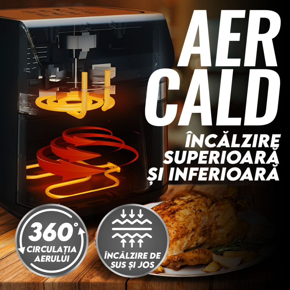Resigilat Friteuza cu aer cald iHunt BRO Air Fryer II Ultra 9L [4]