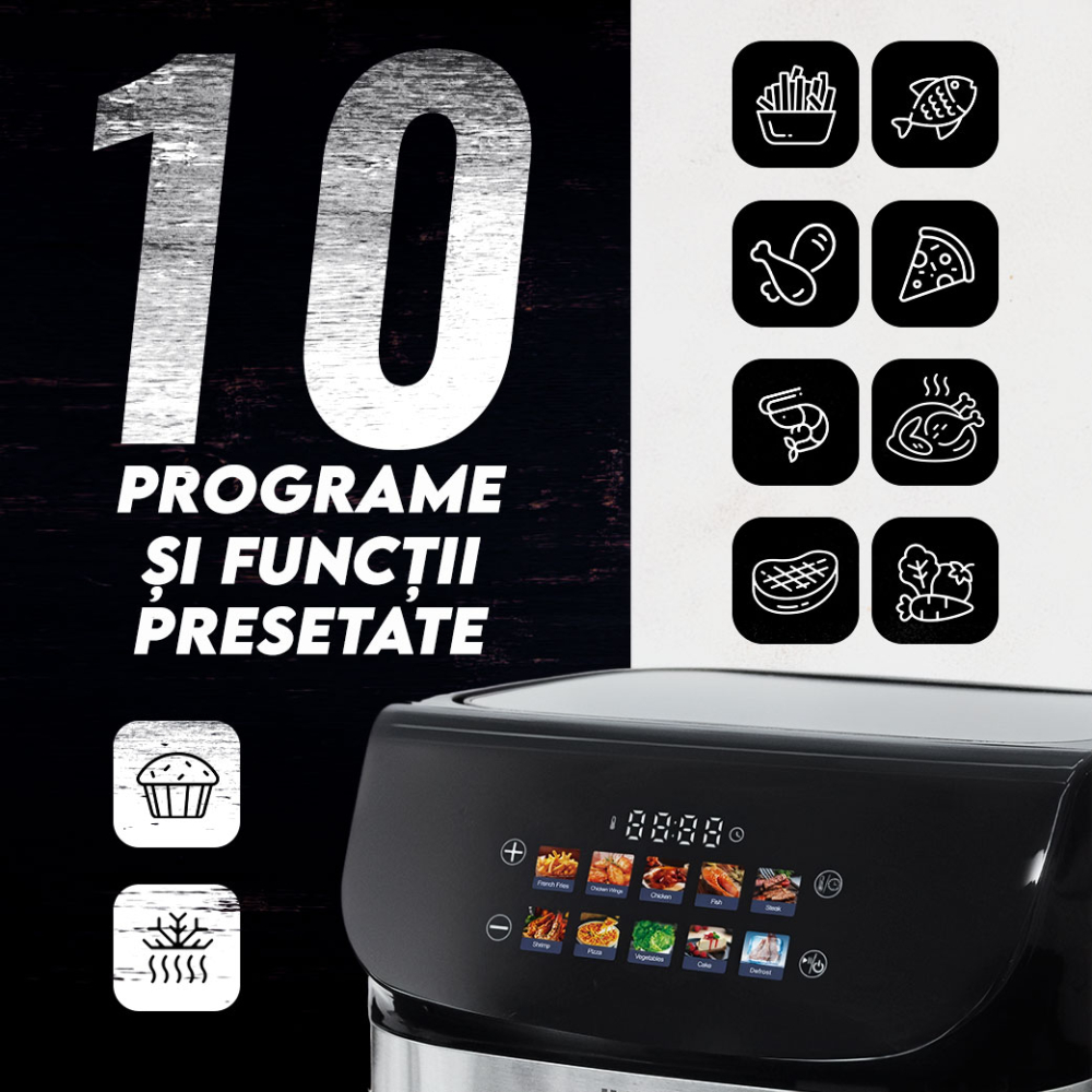 Resigilat Friteuza cu aer cald iHunt BRO Air Fryer II Ultra 9L [7]