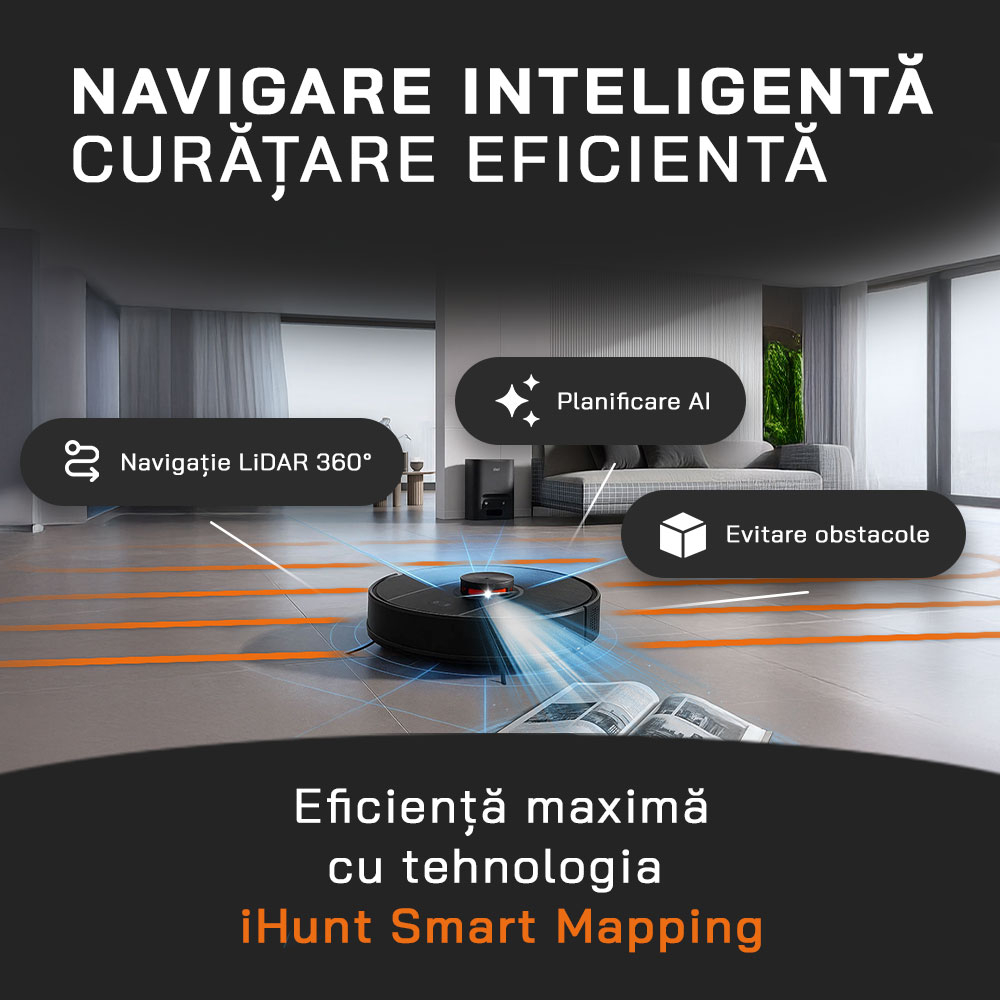 Robot aspirare cu mop iHunt BRO Robo Clean V6 AutoBase [6]