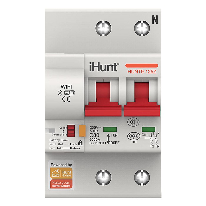 iHunt Home WIFI Smart Circuit Breaker 2P 16A - Siguranta automata inteligenta [4]