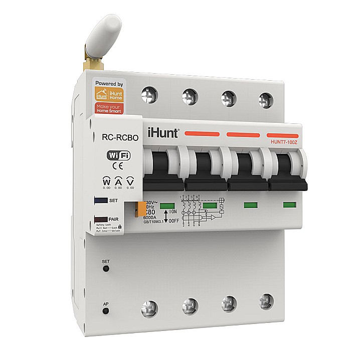 iHunt Home WIFI Smart Circuit Breaker with Metering 4P 40A - Siguranta automata inteligenta cu contorizare [1]