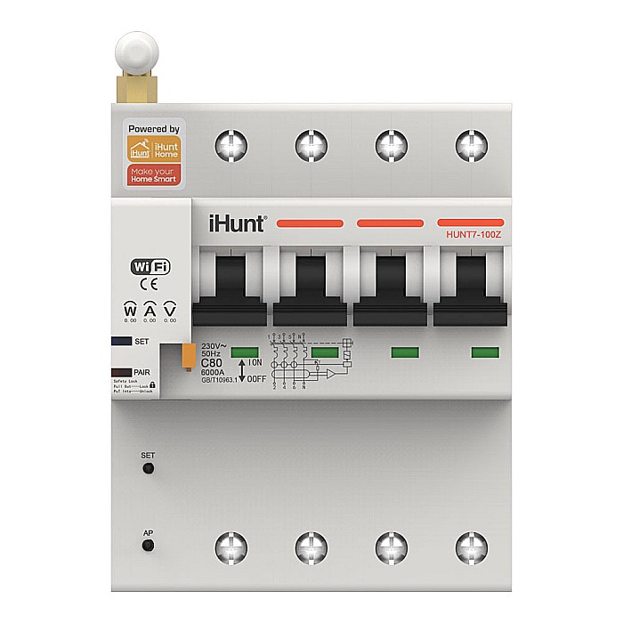 iHunt Home WIFI Smart Circuit Breaker with Metering 4P 40A - Siguranta automata inteligenta cu contorizare [4]