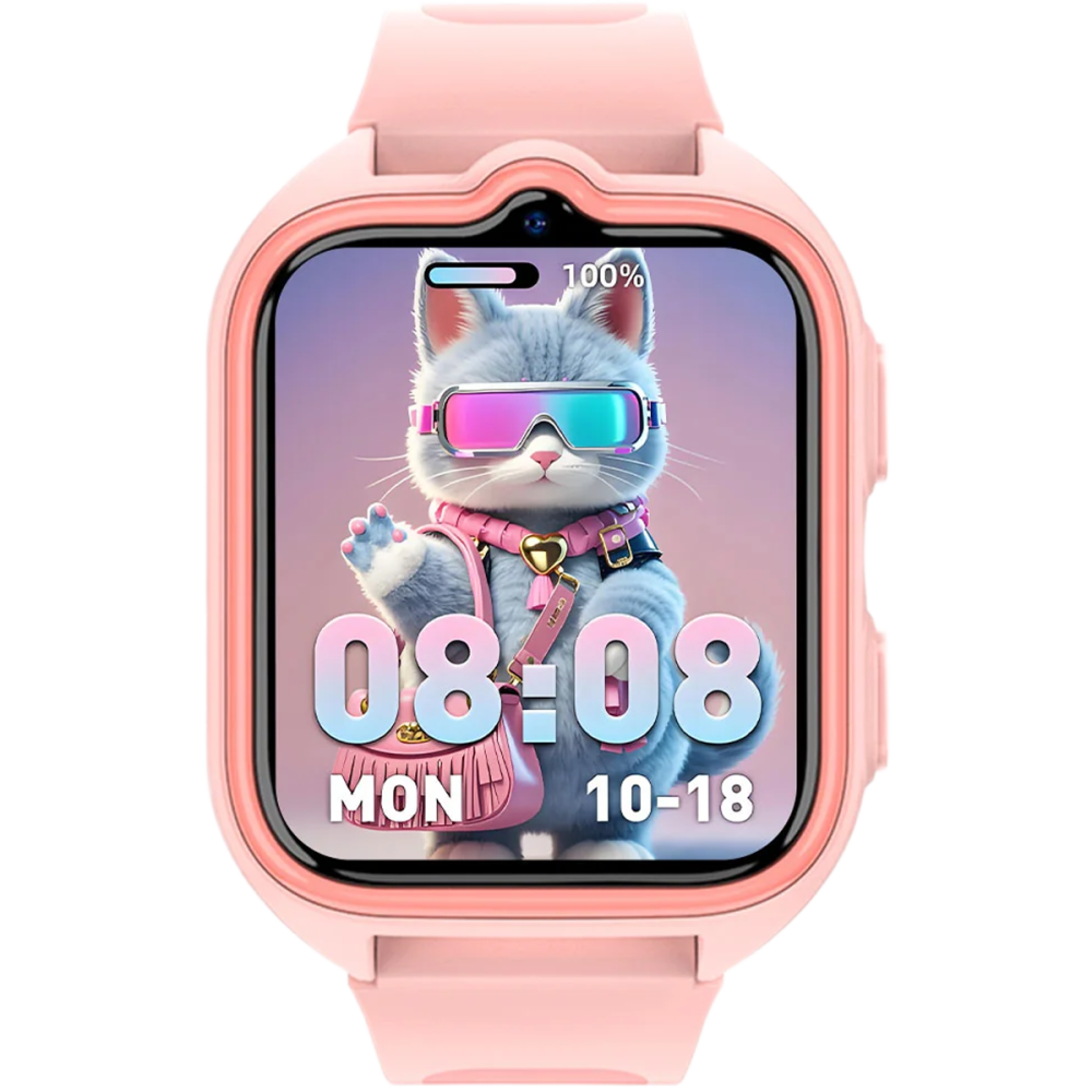 Smartwatch pentru copii Blackview Z30, 4G SIM, 1.75", Localizare GPS + WIFI AI + LBS, Apeluri Video si Voce, Lanterna, 800mAh, Pink [2]