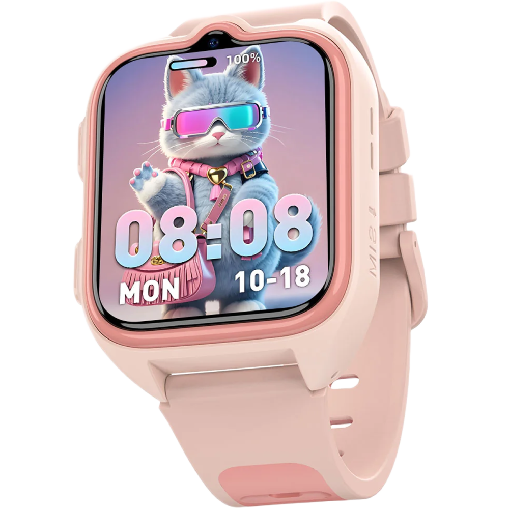 Smartwatch pentru copii Blackview Z30, 4G SIM, 1.75", Localizare GPS + WIFI AI + LBS, Apeluri Video si Voce, Lanterna, 800mAh, Pink [5]