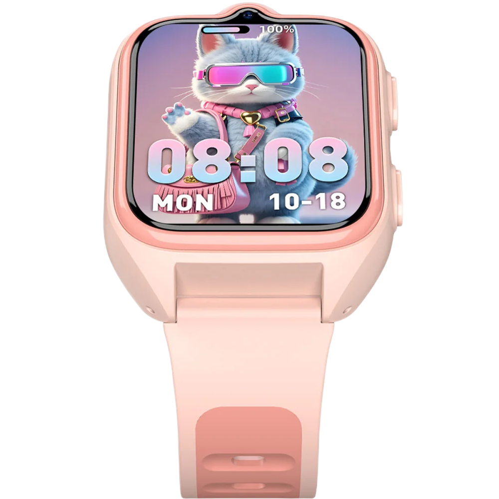 Smartwatch pentru copii Blackview Z30, 4G SIM, 1.75", Localizare GPS + WIFI AI + LBS, Apeluri Video si Voce, Lanterna, 800mAh, Pink [6]
