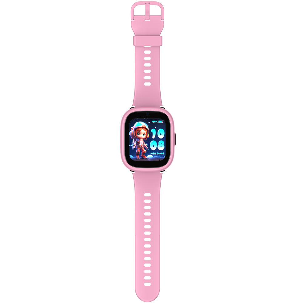 Smartwatch monitorizare copii Lagenio K3 Pink, 4G SIM, 1.7", Localizare GPS cu A-GPS, WIFI, ACC, Alerta Perimetru, Apeluri Video si Voce, Lanterna, SOS, 770mAh [9]