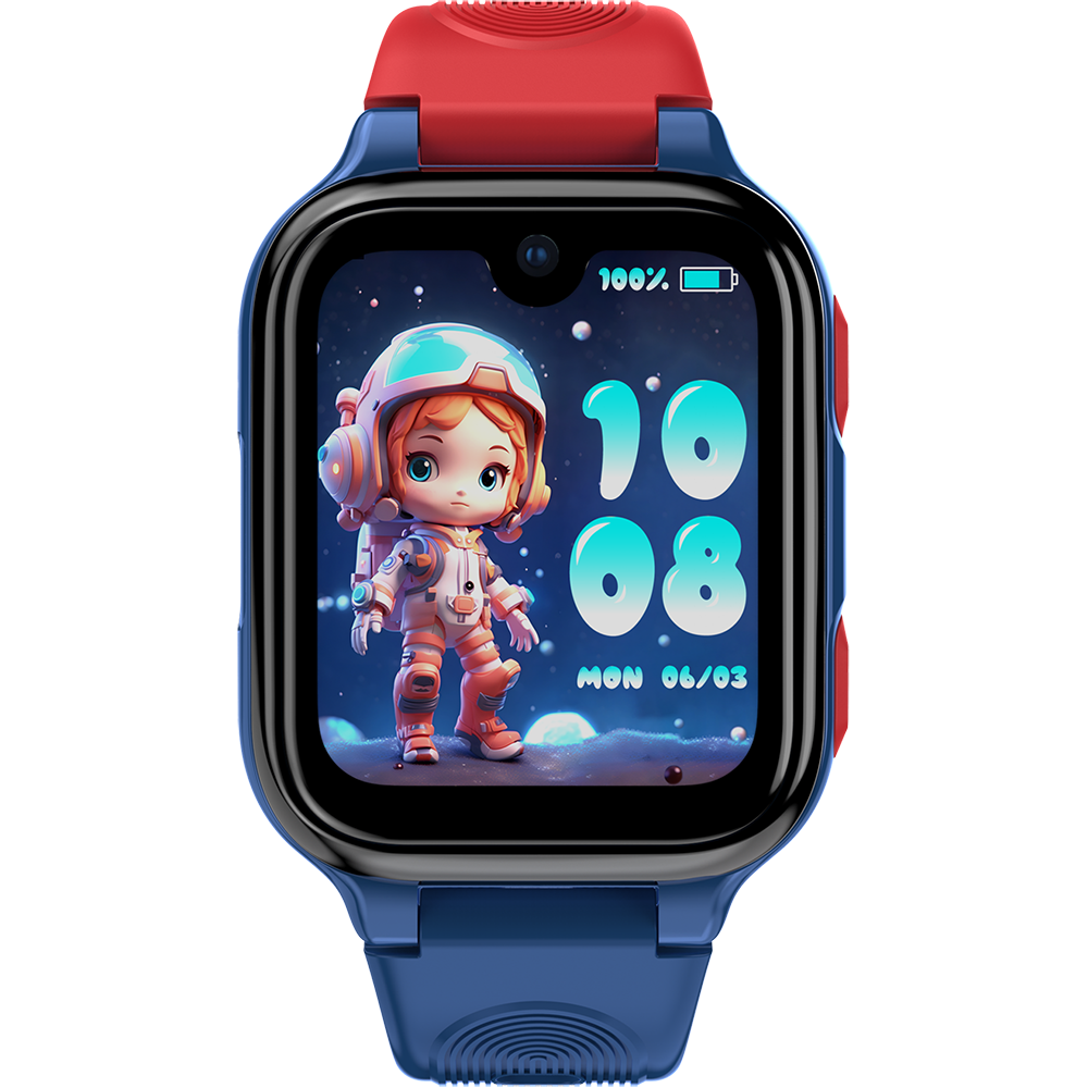 Smartwatch monitorizare copii Lagenio K9 Blue, 4G SIM, Wi-Fi, 1.78" AMOLED, GPS, 1GB RAM, 8GB, Apeluri Video si Voce HD, Camera 5MP, Buton SOS, Rezistenta IP67, Android [2]