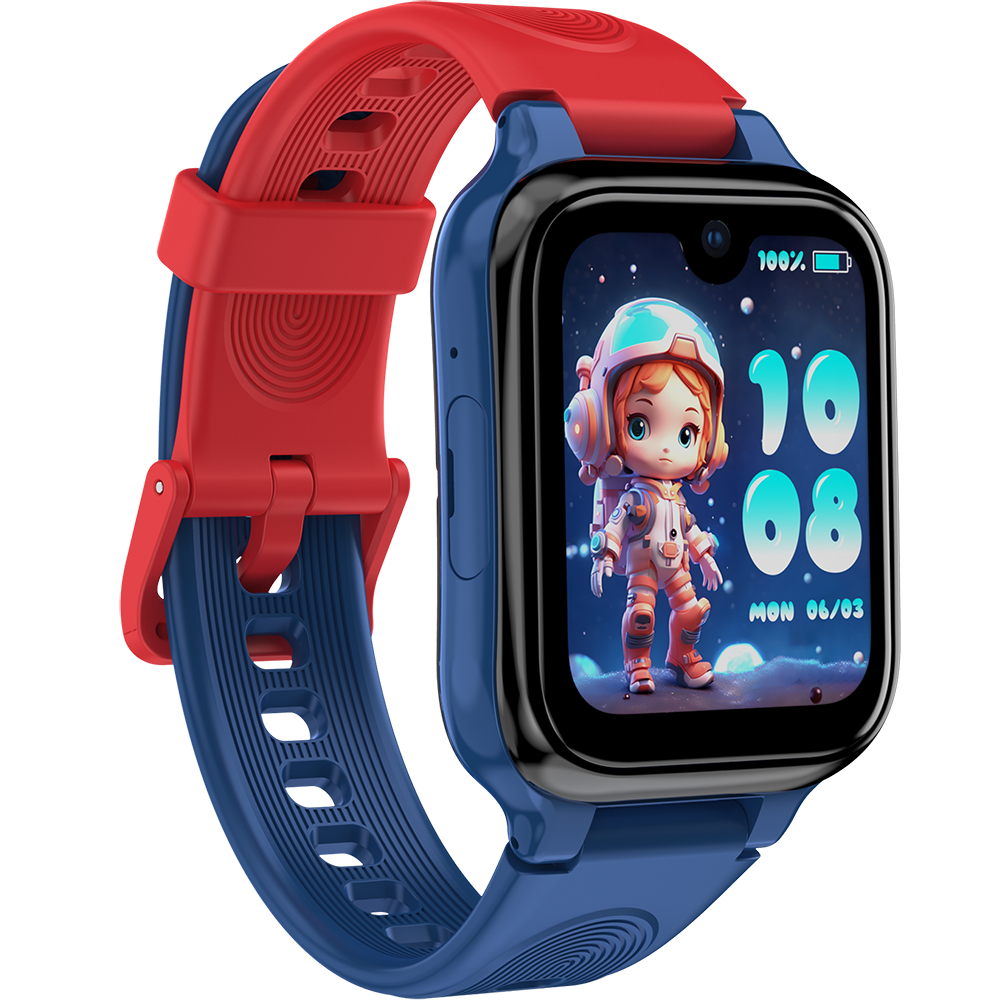 Smartwatch monitorizare copii Lagenio K9 Blue, 4G SIM, Wi-Fi, 1.78" AMOLED, GPS, 1GB RAM, 8GB, Apeluri Video si Voce HD, Camera 5MP, Buton SOS, Rezistenta IP67, Android [3]