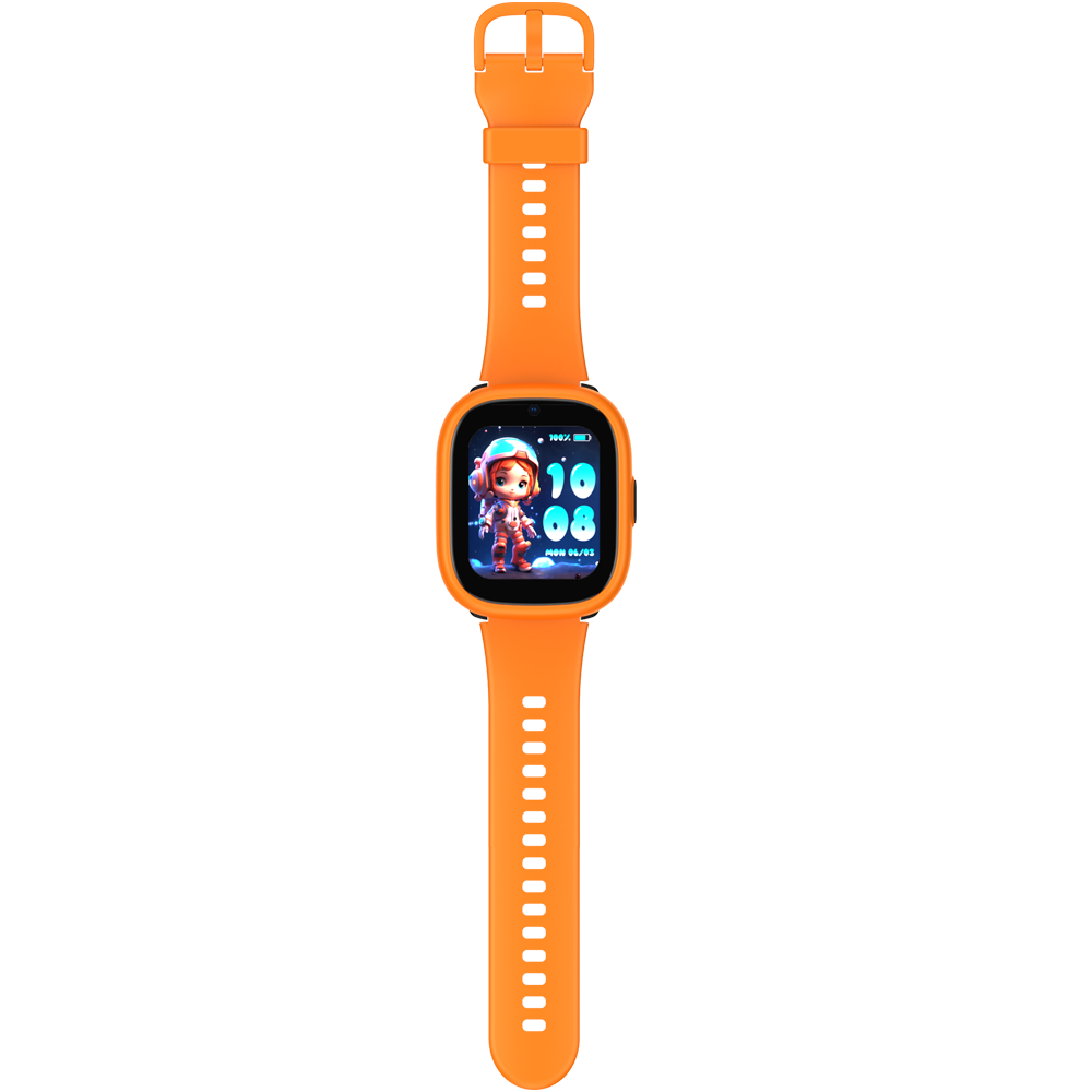 Smartwatch monitorizare copii Lagenio K3 Orange, 4G SIM, 1.7", Localizare GPS cu A-GPS, WIFI, ACC, Alerta Perimetru, Apeluri Video si Voce, Lanterna, SOS, 770mAh [8]