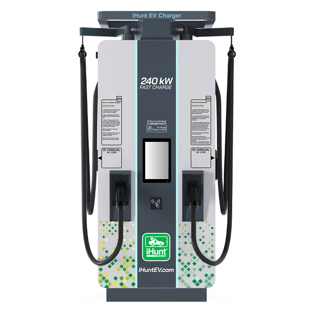 Combo Statie de incarcare ultra rapida cu monetizare iHunt EV DC 240KW V4 2x CCS 2  + Baterie Stocare 400KWh - Integrare iHuntEV [2]