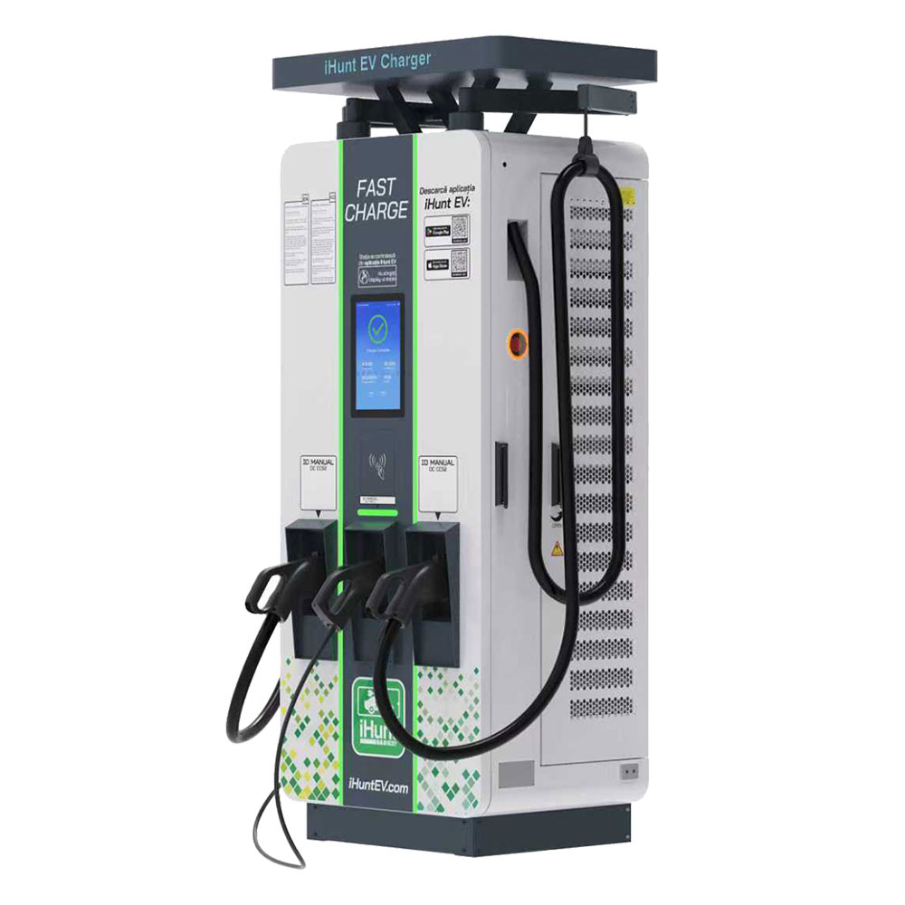 Statie de incarcare ultra rapida cu monetizare iHunt EV DC 50KW + AC 22KW, 2 x CCS2 - Integrare iHuntEV [2]