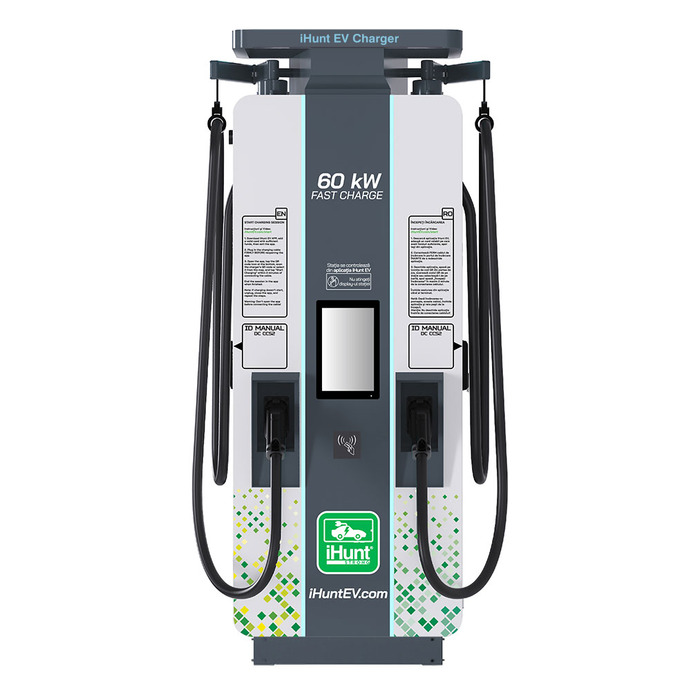 Statie de incarcare ultra rapida cu monetizare  iHunt EV DC 60KW, 2 x CCS2 - Integrare iHuntEV [1]