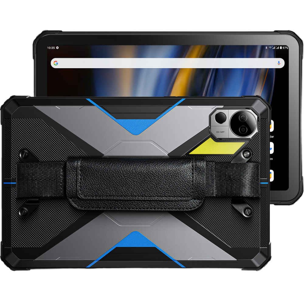 Tableta rugged Fossibot DT2, 4G SIM, WiFi 6, 10.4-inch 2K, Octa-Core,12GB RAM, 256GB, GPS, Stereo, 22000mAh, Android 13, Blue [3]