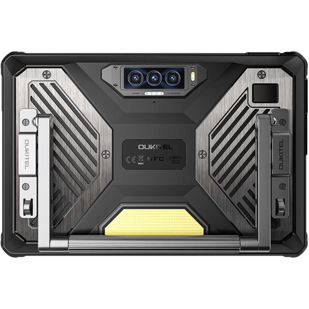 Tableta profesionala Oukitel RT10 Industry, 5G, Wi-Fi, 11" 120Hz, Dimensity 7400X, 12GB RAM, 512GB, NFC, 2D Barcode Scanner SE4710, 12 PogoPins, USB, RS232, RJ45, FAP10, 25000mAh, Android 15 [11]