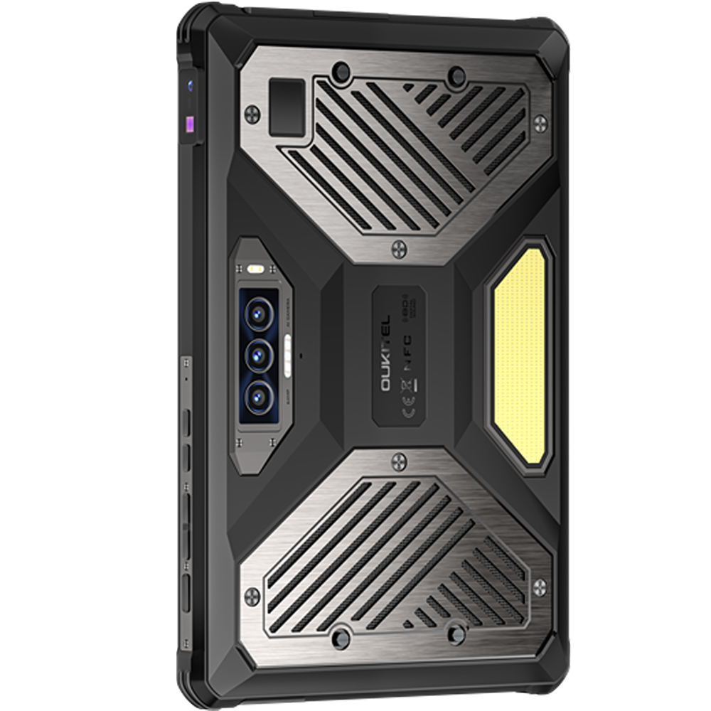 Tableta profesionala Oukitel RT10 Industry, 5G, Wi-Fi, 11" 120Hz, Dimensity 7400X, 12GB RAM, 512GB, NFC, 2D Barcode Scanner SE4710, 12 PogoPins, USB, RS232, RJ45, FAP10, 25000mAh, Android 15 [8]