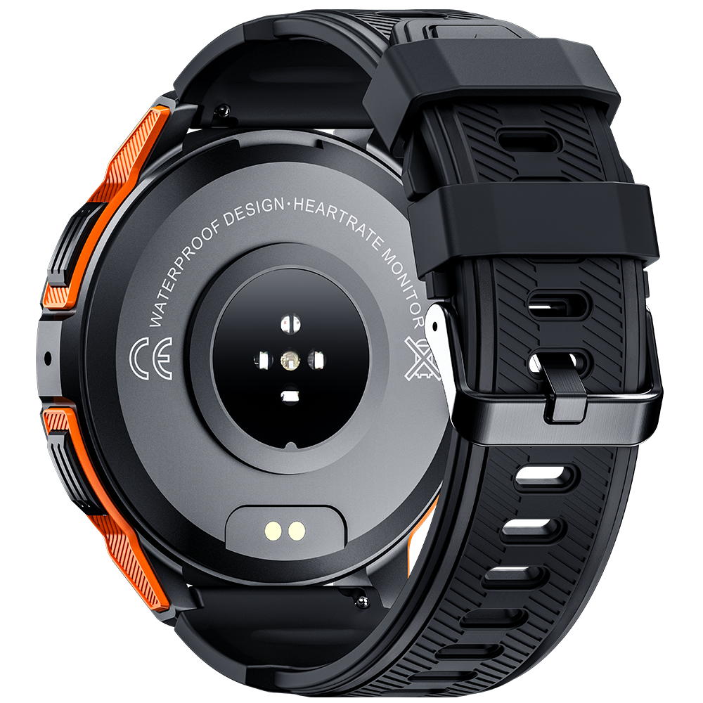 Ceas rugged Oukitel BT10 1.43-inch AMOLED 410mAh 5ATM Waterproof Orange [7]