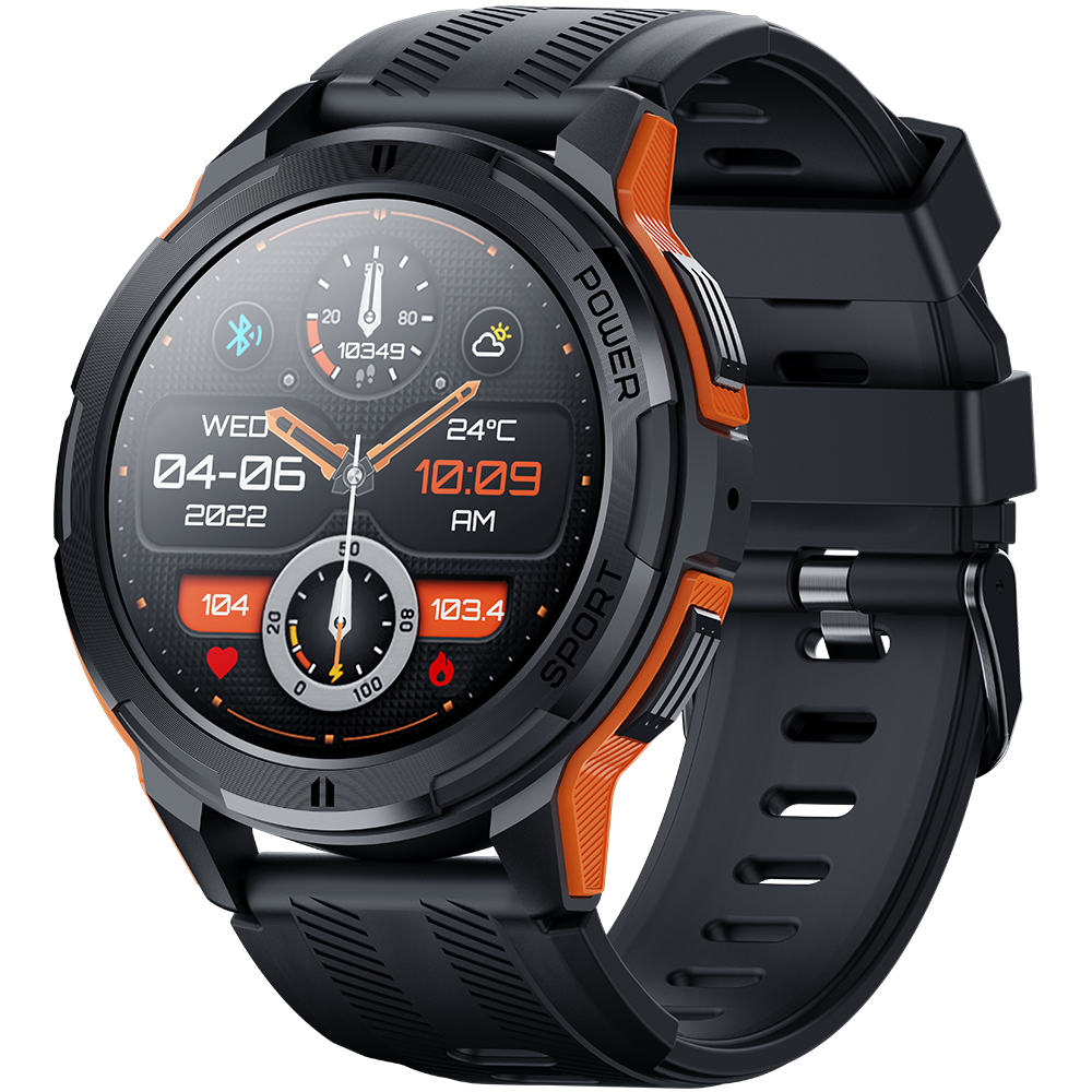 Ceas rugged Oukitel BT10 1.43-inch AMOLED 410mAh 5ATM Waterproof Orange [1]