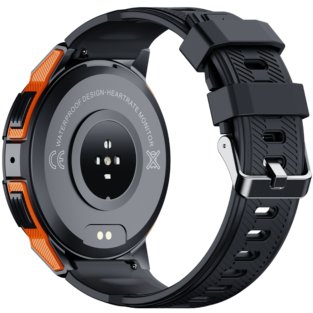 Ceas rugged Oukitel BT10 1.43-inch AMOLED 410mAh 5ATM Waterproof Orange [6]