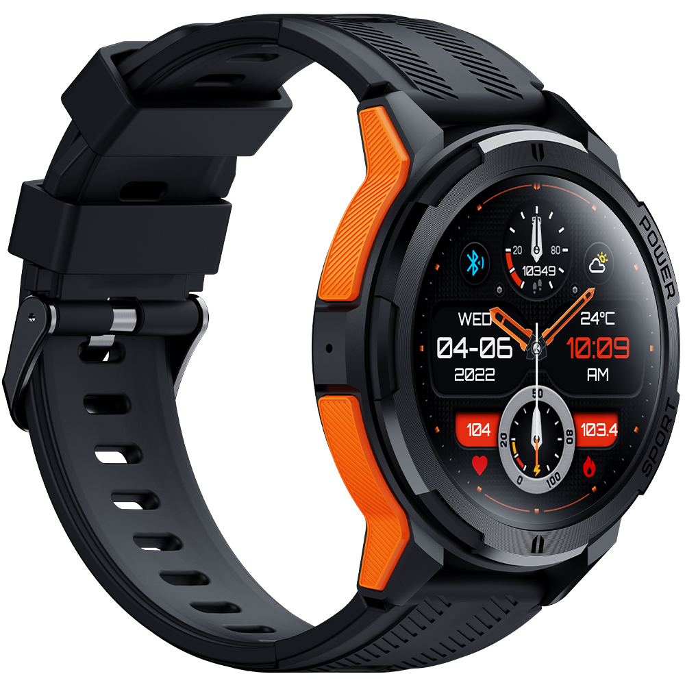 Ceas rugged Oukitel BT10 1.43-inch AMOLED 410mAh 5ATM Waterproof Orange [12]