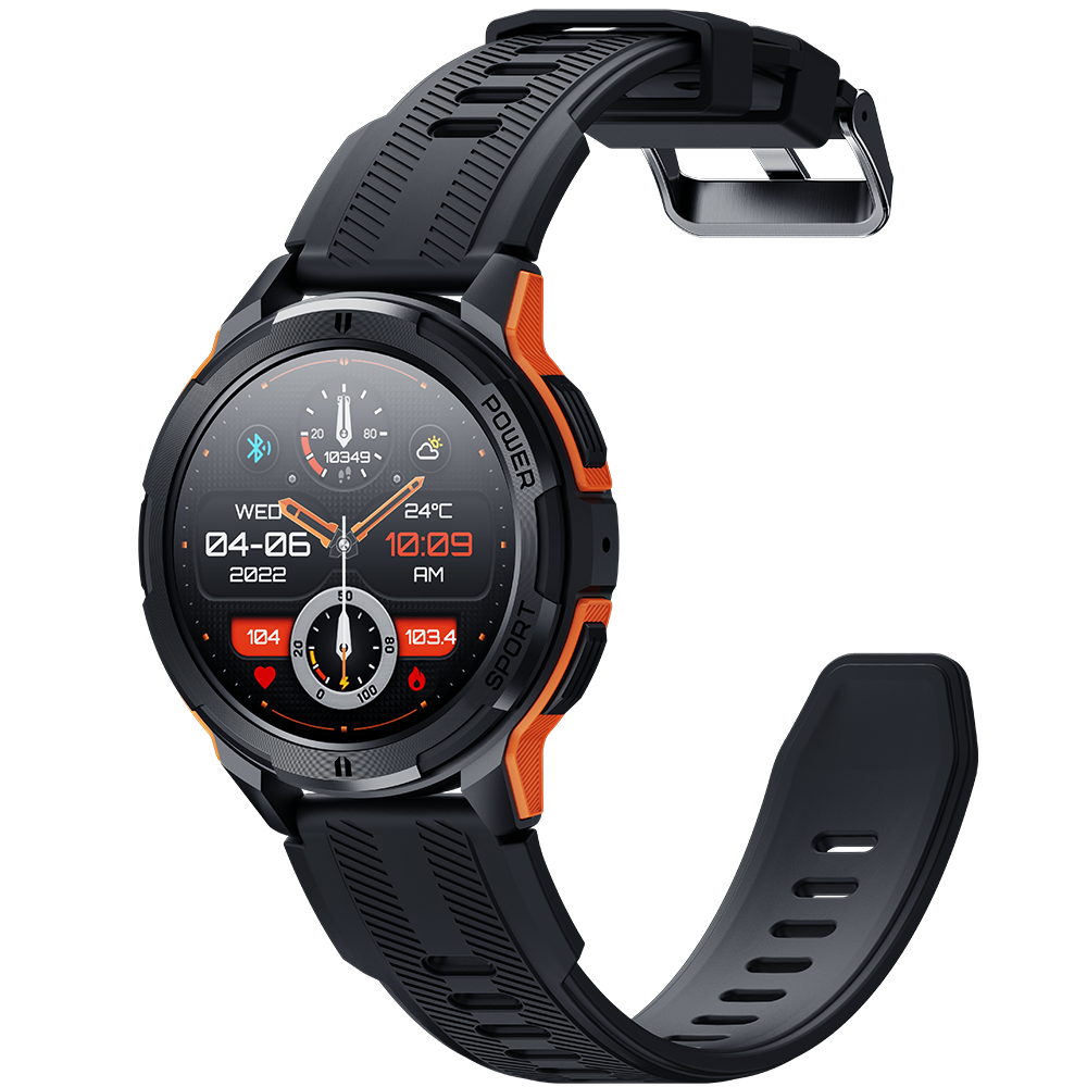 Ceas rugged Oukitel BT10 1.43-inch AMOLED 410mAh 5ATM Waterproof Orange [17]