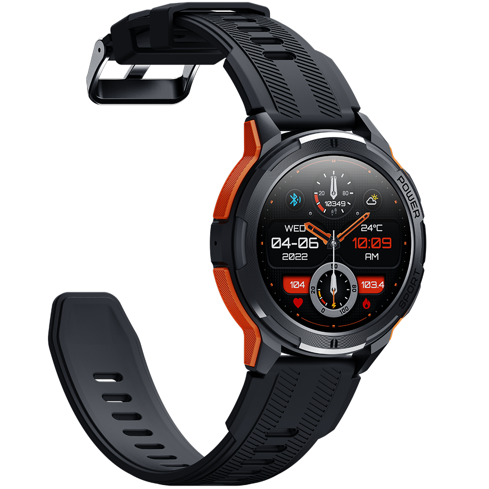 Ceas rugged Oukitel BT10 1.43-inch AMOLED 410mAh 5ATM Waterproof Orange [16]