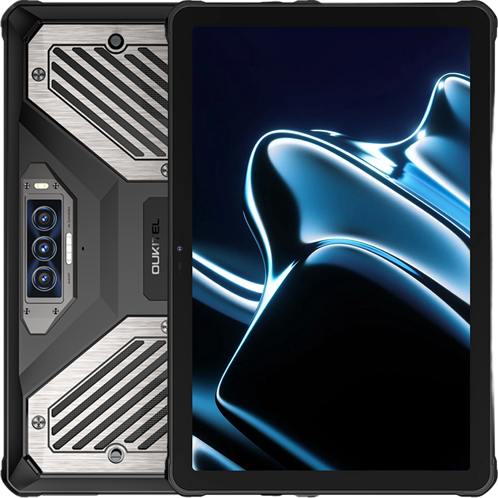 Tableta rugged Oukitel RT10, 5G, Dual SIM, Wi-Fi, 11-inch 120Hz, Dimensity 7400X, 12GB RAM, 512GB, NFC, 25000mAh, Android 15