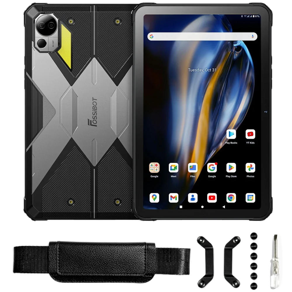 Tableta rugged Fossibot DT2 4G WiFi 6 256GB 10.4-inch 2K GPS Stereo 22000mAh Android 13 [5]