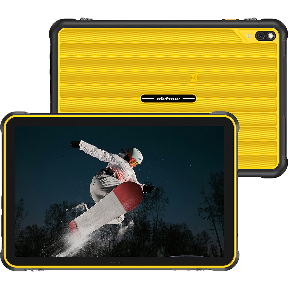 Rugged Tablet Ulefone RugKing Pad 2 Pro, 4G, Dual SIM + eSIM, WiFi, 10.1" 90Hz, Octa-Core T7250, 8GB RAM, 128GB, Camera 48MP + 8MP, GPS, NFC, Android 16, Yellow [26]
