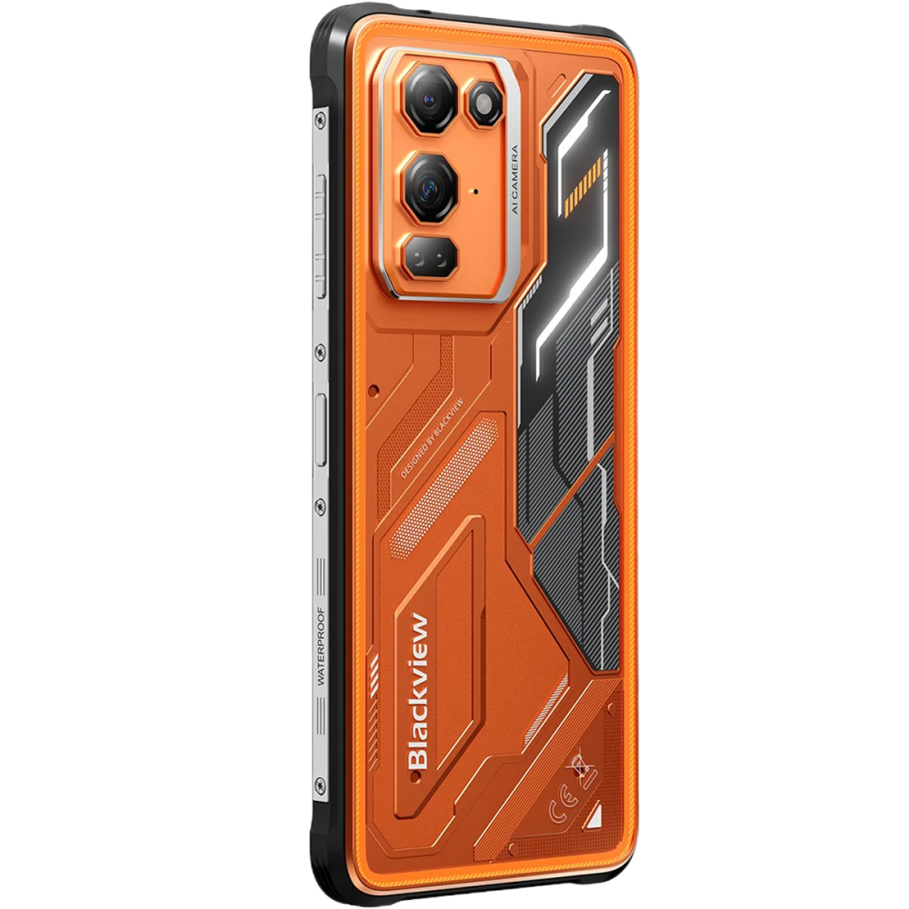 Telefon Blackview FORT 200, 4G, Dual SIM, 6.78" 120Hz, Octa-Core Helio G100, 6GB RAM, 256GB, Camera 108MP + 50MP + 13MP Night Vision, NFC, Android 16, Orange [4]